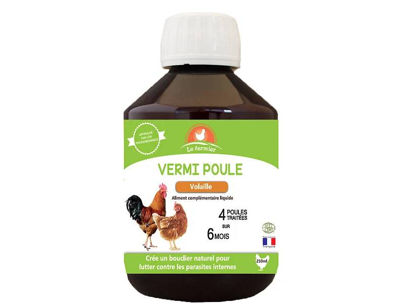 Aliment complémentaire liquide vermi poule 250 ml – LE FERMIER