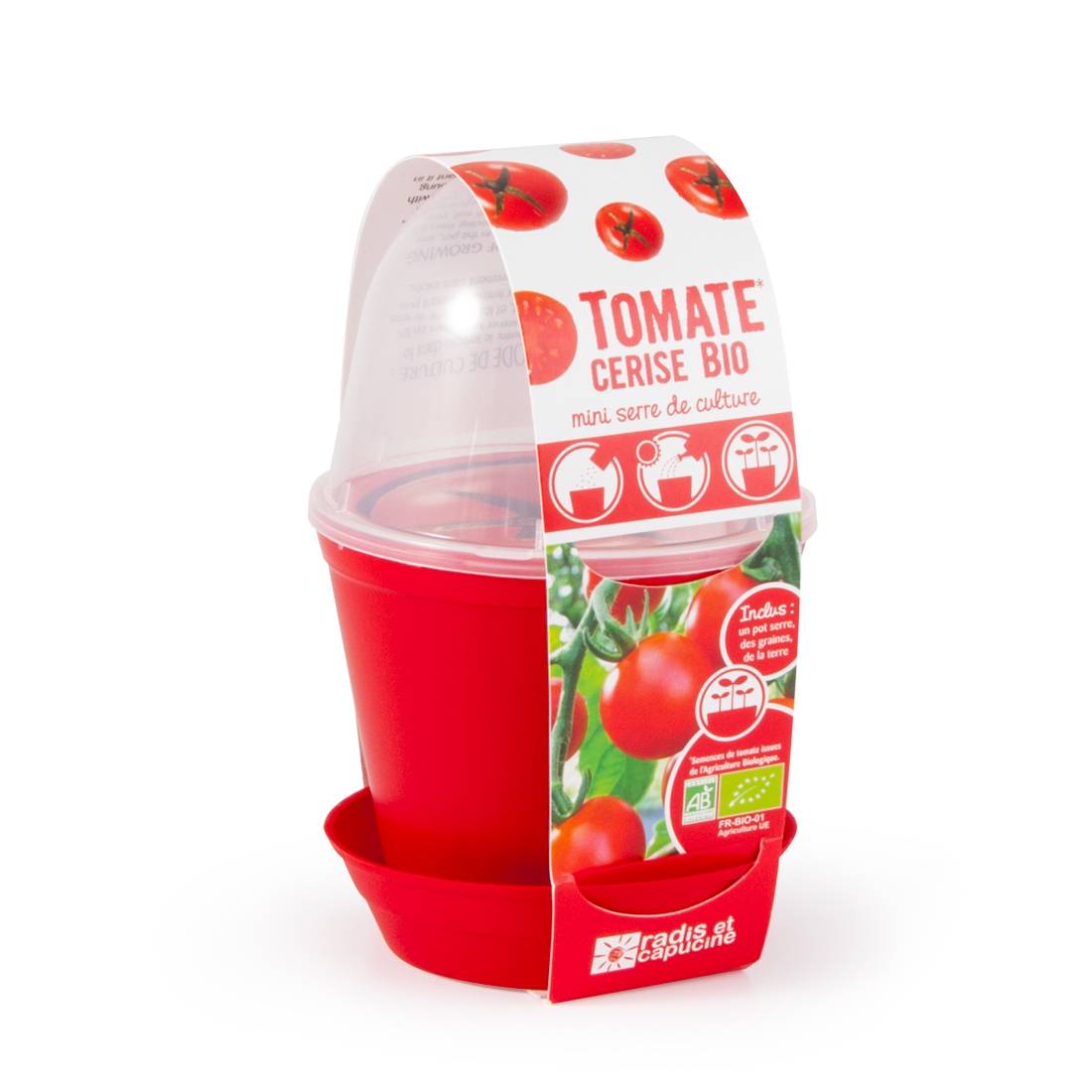 Kit de semis Pot Cloche – RADIS ET CAPUCINE