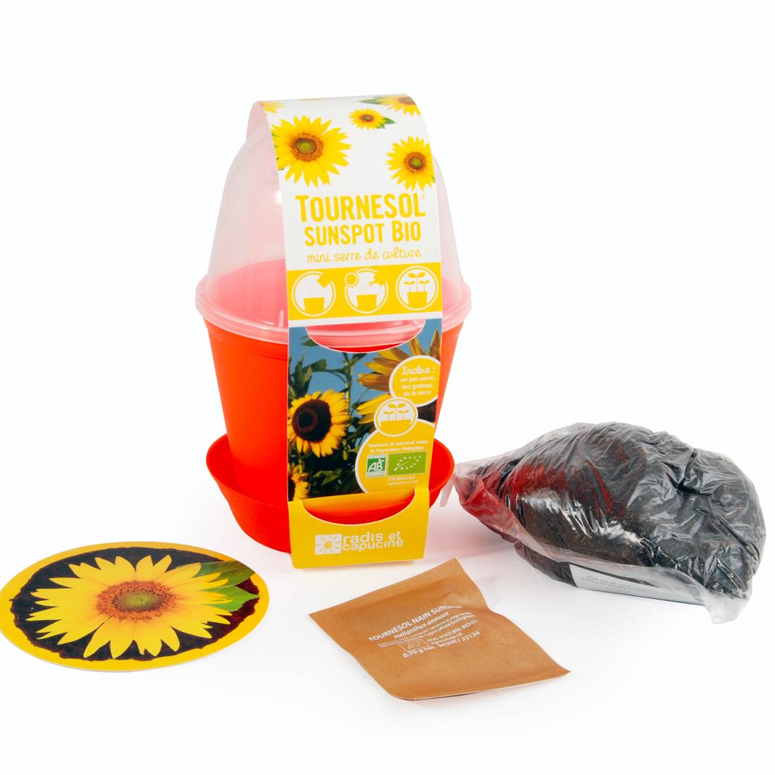 Pot Cloche Tournesol bio - Image 1