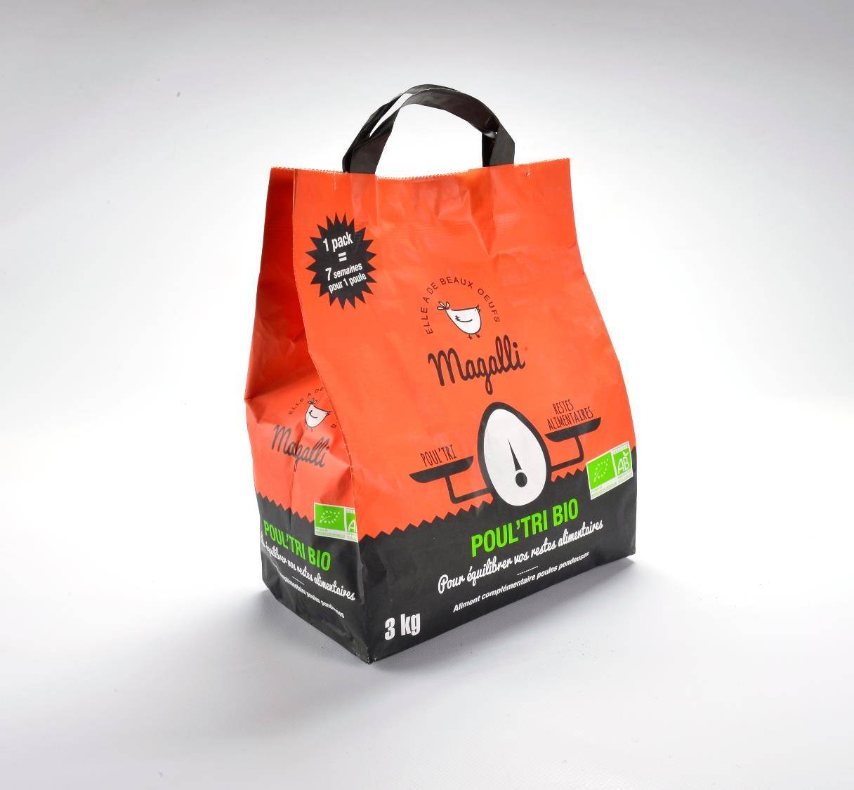 Magalli - Magalli - Aliment Bio complémentaire Poul'tri poule pondeuse 3 kg - Image 1