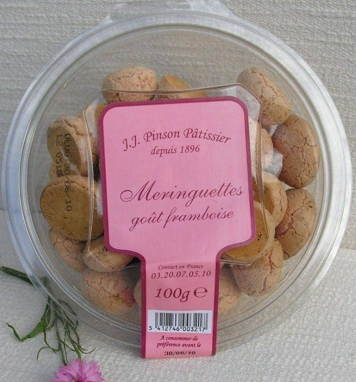 Petit Baron Bakery  - Bol Meringuettes et Framboise 100G - Image 1
