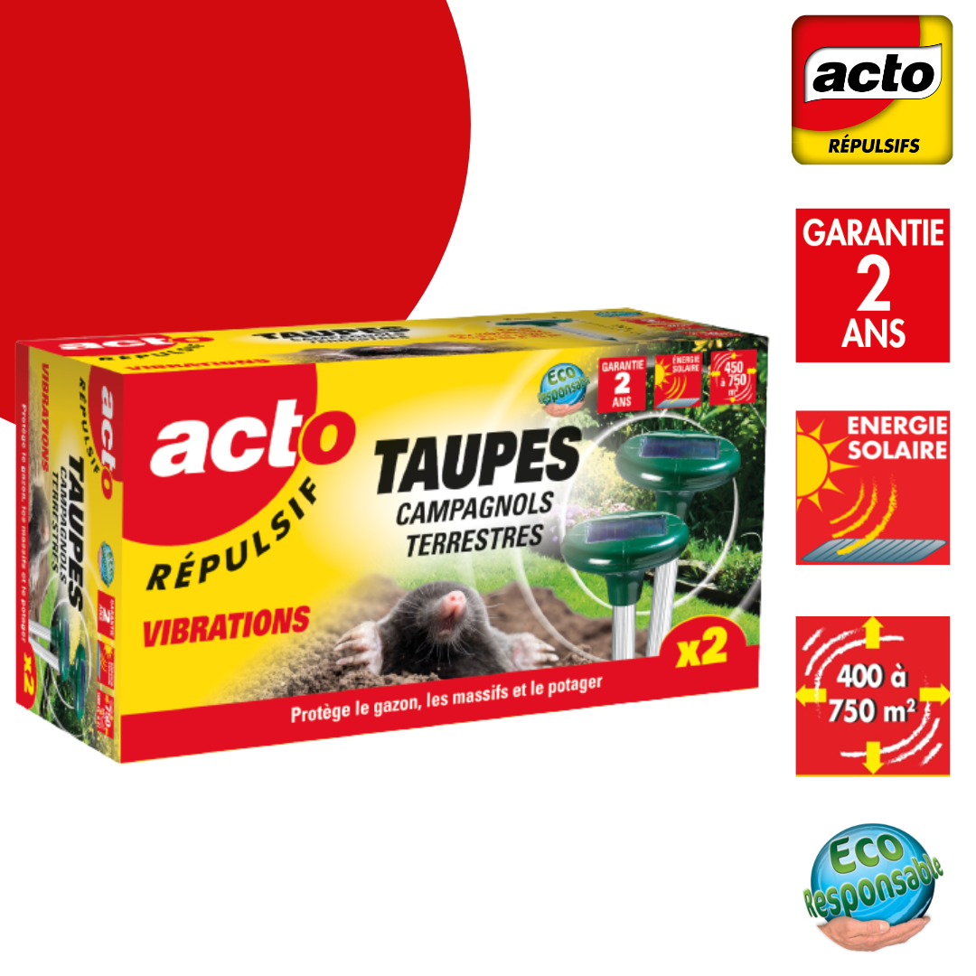 Ultrasons répulsifs taupes RETRO