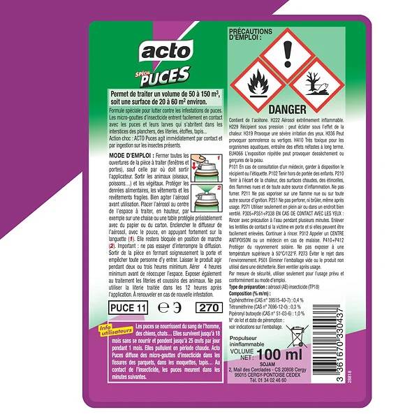 Acto - Aérosol spécial puces - Image 7