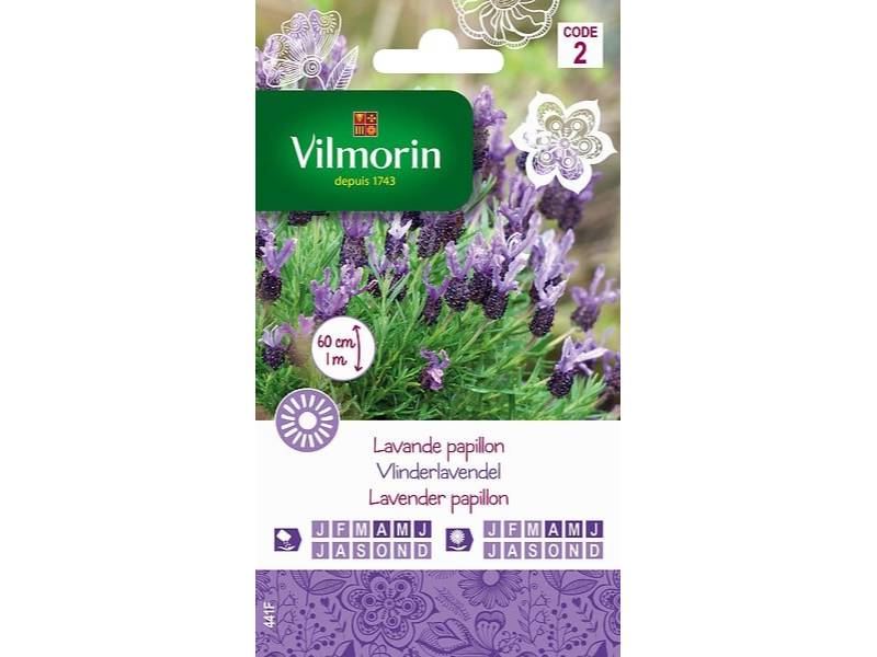 Vilmorin - Lavande Papillon serie 2 sachet graines 0,5 g - Vilmorin - Image 3