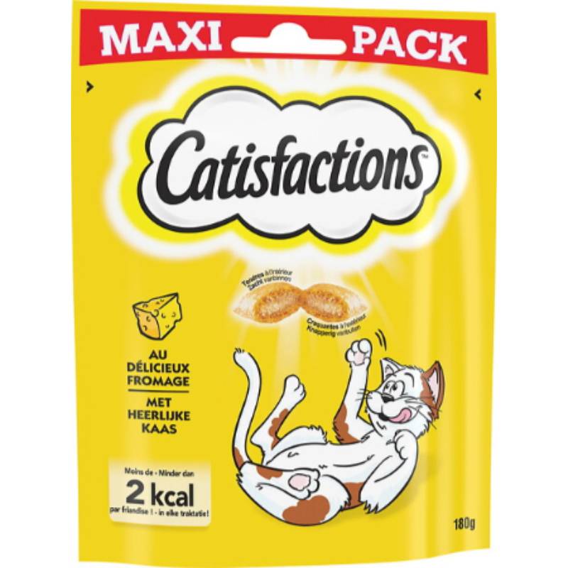 Catisfactions - Friandises pour chat Fromage 180 g - CATISFACTIONS - Image 1