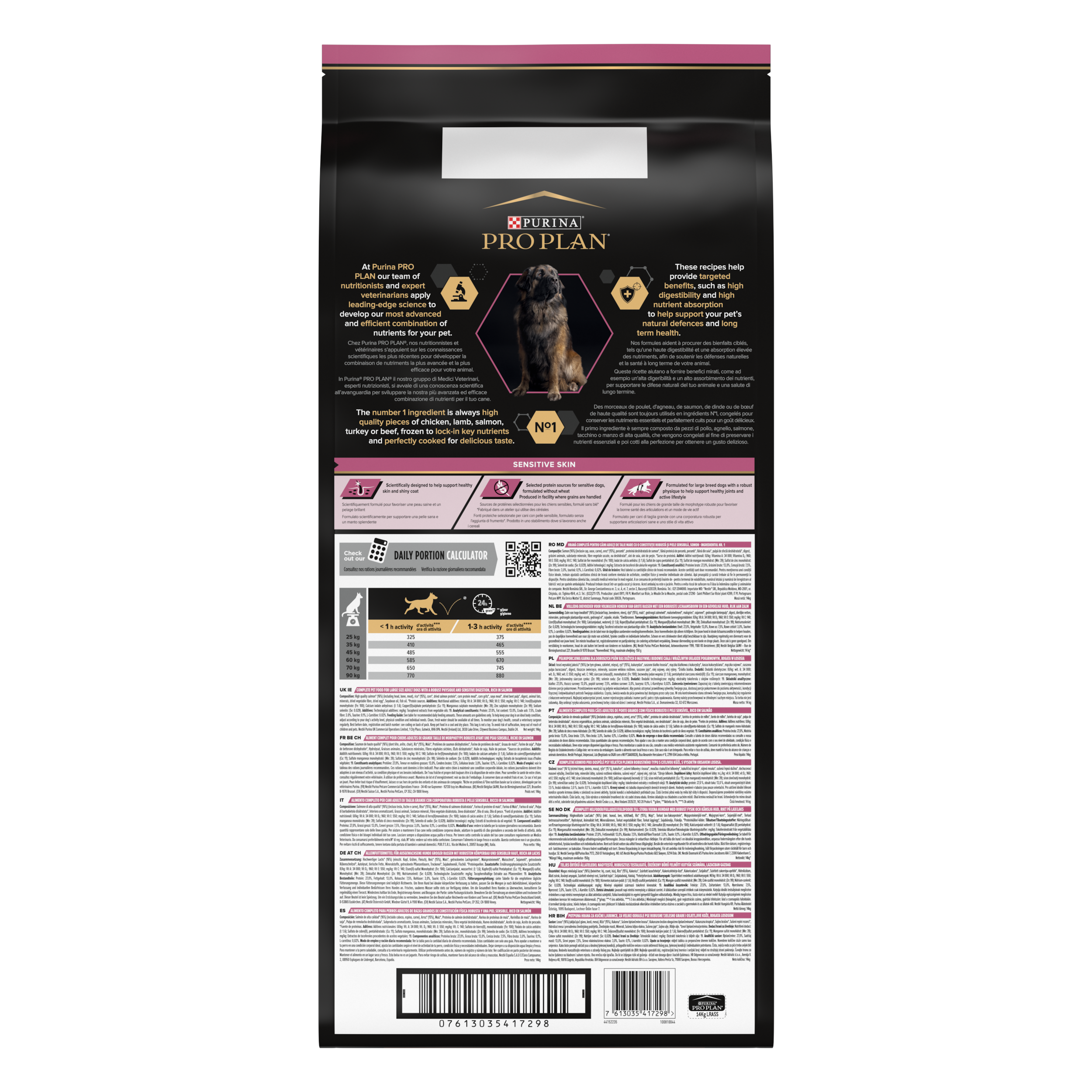 Purina Pro Plan - Croquettes chien Large Adulte Sensitive Skin Saumon 14 kg - PRO PLAN - Image 6