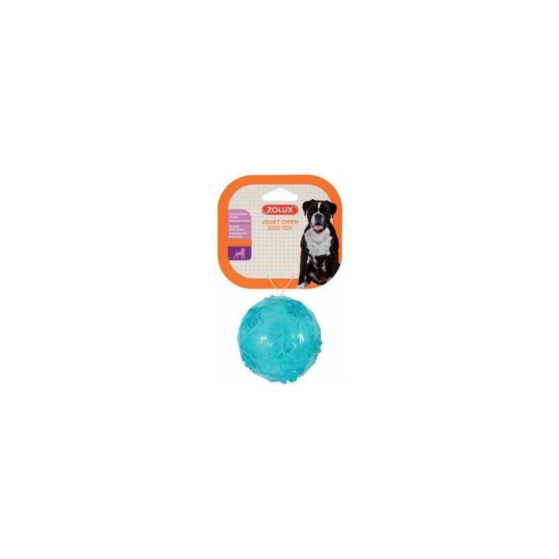 Zolux - Jouet pour chien balle pop TPR turquoise - Image 1