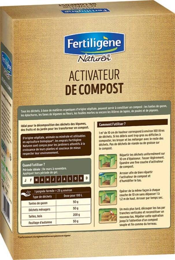 Naturen - Activateur de compost Déchets Végétaux 1,5 kg - NATUREN