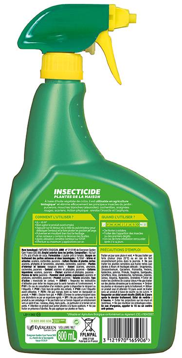 Fertiligène - Fertiligène - Insecticide Plantes De La Maison Pal 800 ml - Image 2