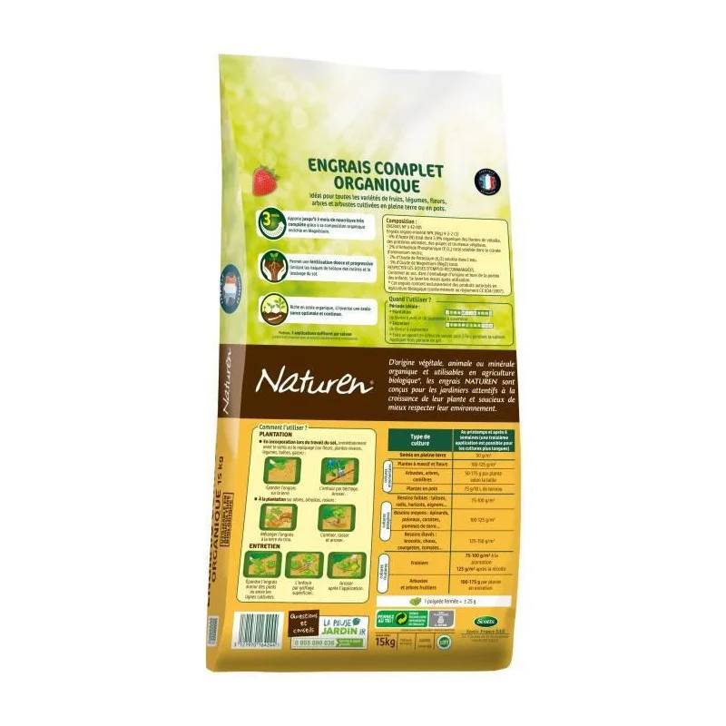 Naturen - Engrais Complet Organique Grandes Surfaces 15kg – NATUREN - Image 6