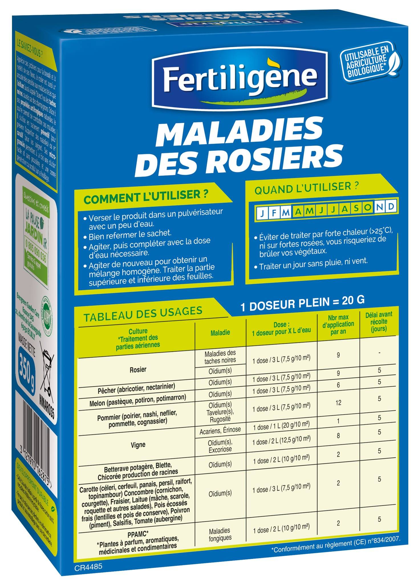Fertiligène - Fongicide Anti-Maladies Rosiers - FERTILIGENE - Image 2