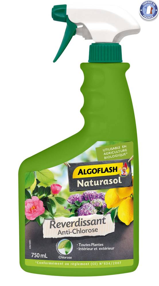 Algoflash Naturasol - Reverdissant anti-chlorose toutes plantes 750 ml - ALGOFLASH NATURASOL - Image 2