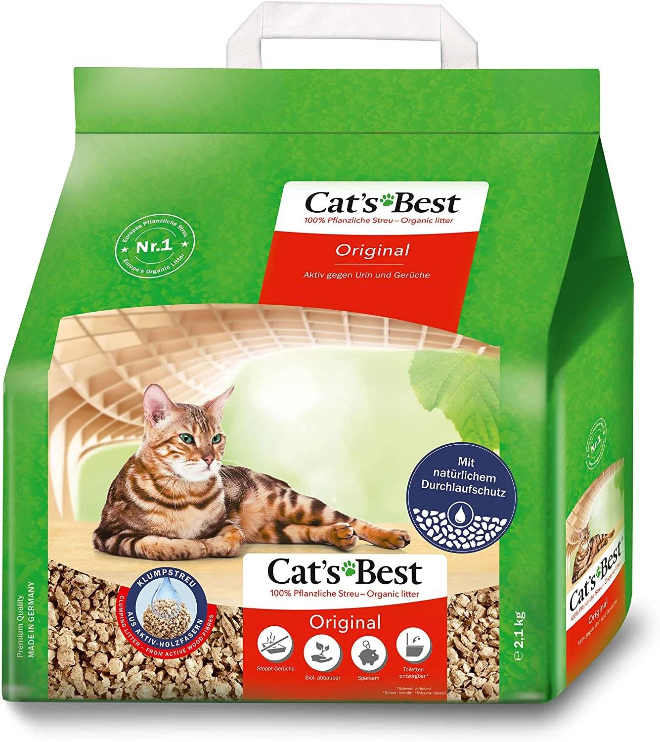 Cat's Best - Litière agglomérante Original - Méga Pack 40 l - CAT'S BEST - Image 3