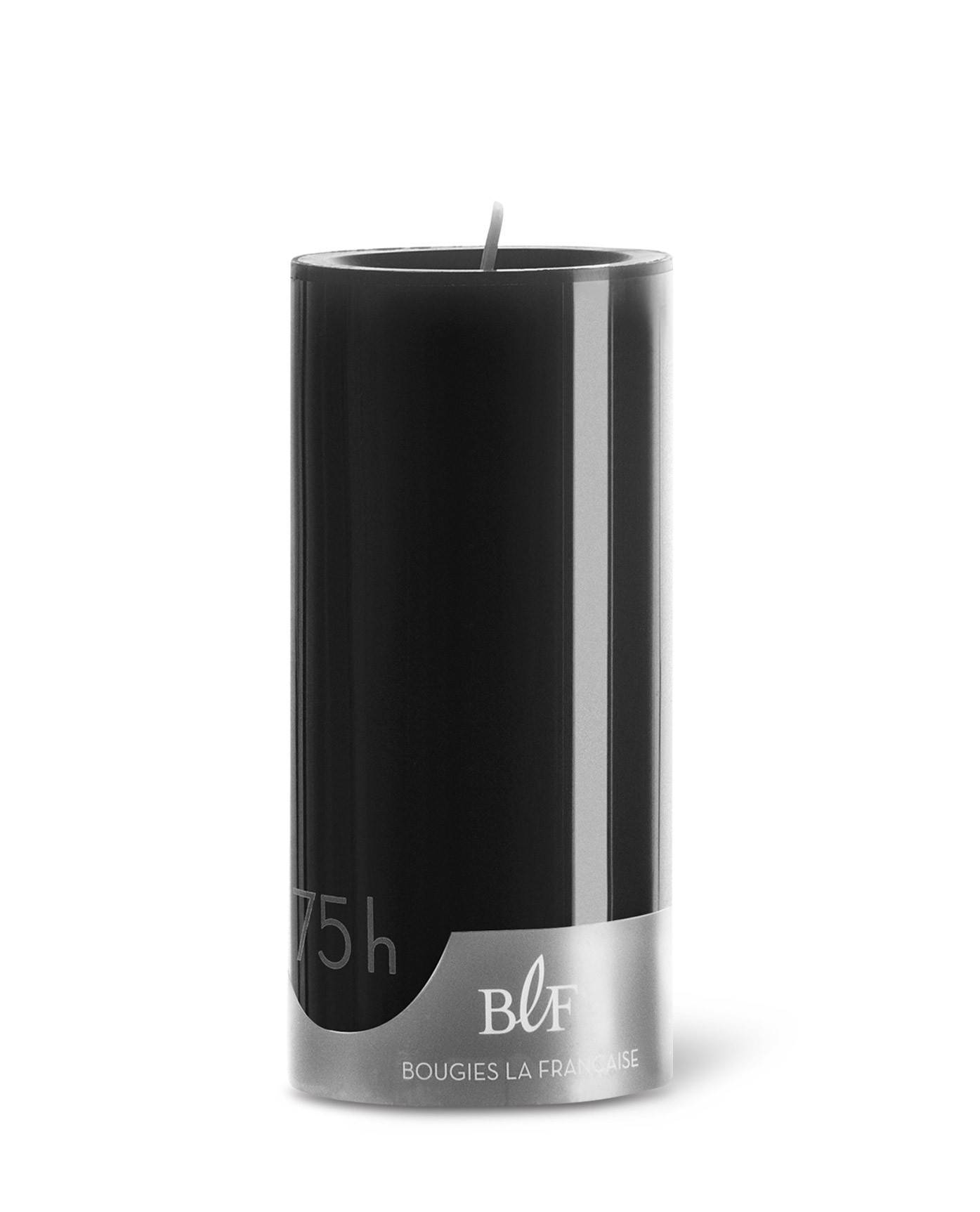 Bougies la Française - Bougie cylindrique ø7 x H15 cm noir - Image 1