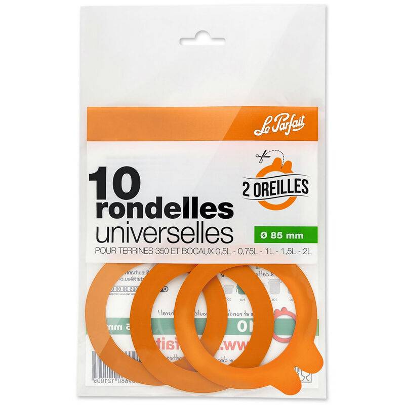 Le Parfait - Rondelle universelle 2 oreilles Ø 8,5 cm sachet 10 - LE PARFAIT - Image 4