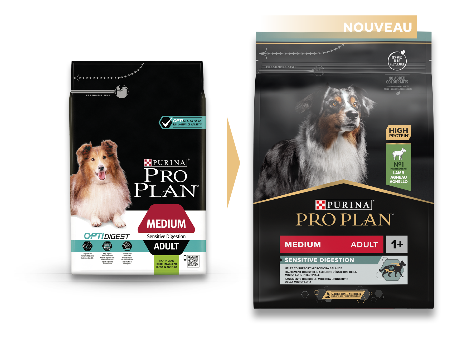 Purina Pro Plan - Croquettes chien Medium Adulte Digestion à l'agneau 3 kg- PRO PLAN - Image 11