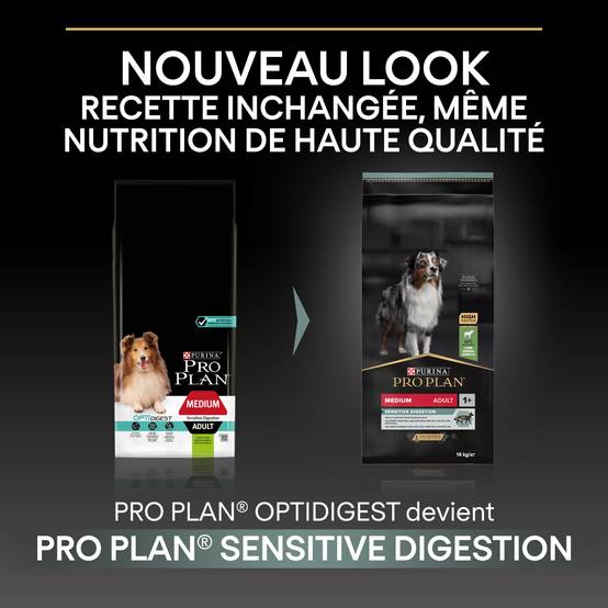Purina Pro Plan - Croquettes chien Medium Adulte Digestion à l'agneau 3 kg- PRO PLAN - Image 7