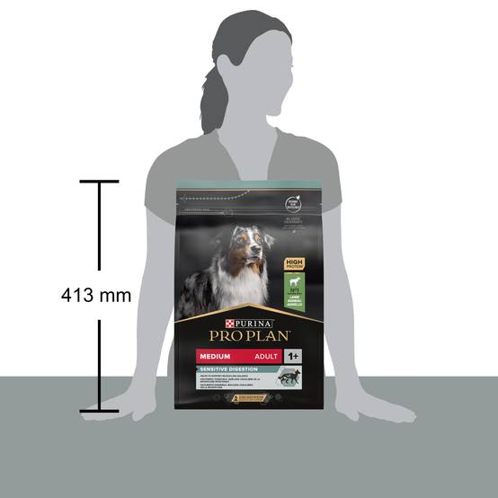 Purina Pro Plan - Croquettes chien Medium Adulte Digestion à l'agneau 3 kg- PRO PLAN - Image 2