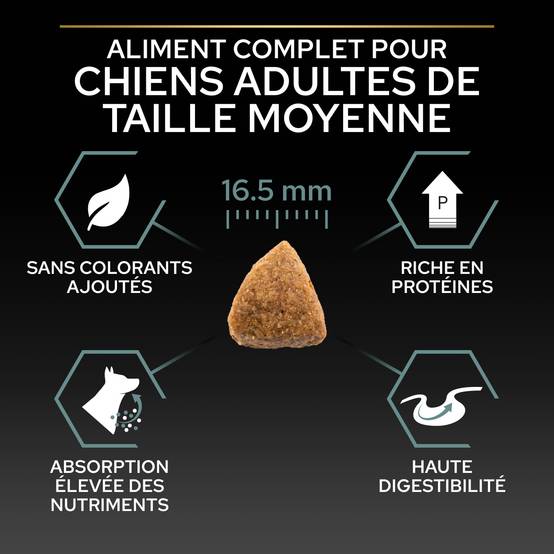 Purina Pro Plan - Croquettes chien Medium Adulte Digestion à l'agneau 3 kg- PRO PLAN - Image 10