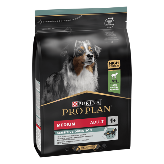Purina Pro Plan - Croquettes chien Medium Adulte Digestion à l'agneau 3 kg- PRO PLAN - Image 1