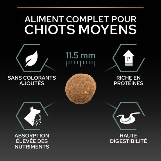 Purina Pro Plan - Croquettes chien Junior Medium Digestion Agneau 3 kg - PRO PLAN - Image 9