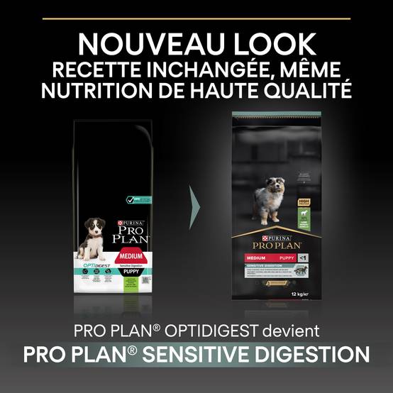 Purina Pro Plan - Croquettes chien Junior Medium Digestion Agneau 3 kg - PRO PLAN - Image 8