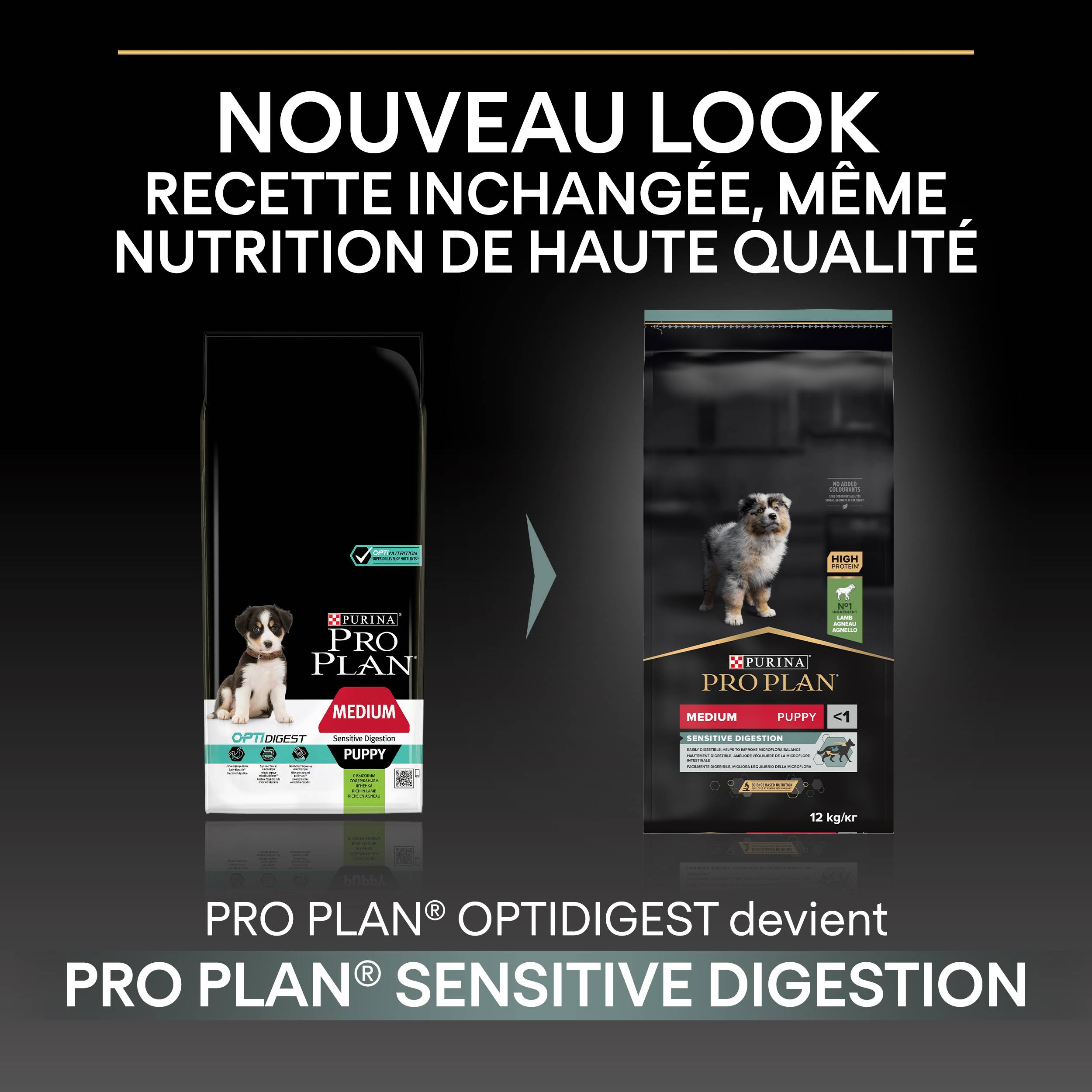 Purina Pro Plan - Croquettes chien Junior Medium Digestion Agneau  3 kg - PRO PLAN - Image 8