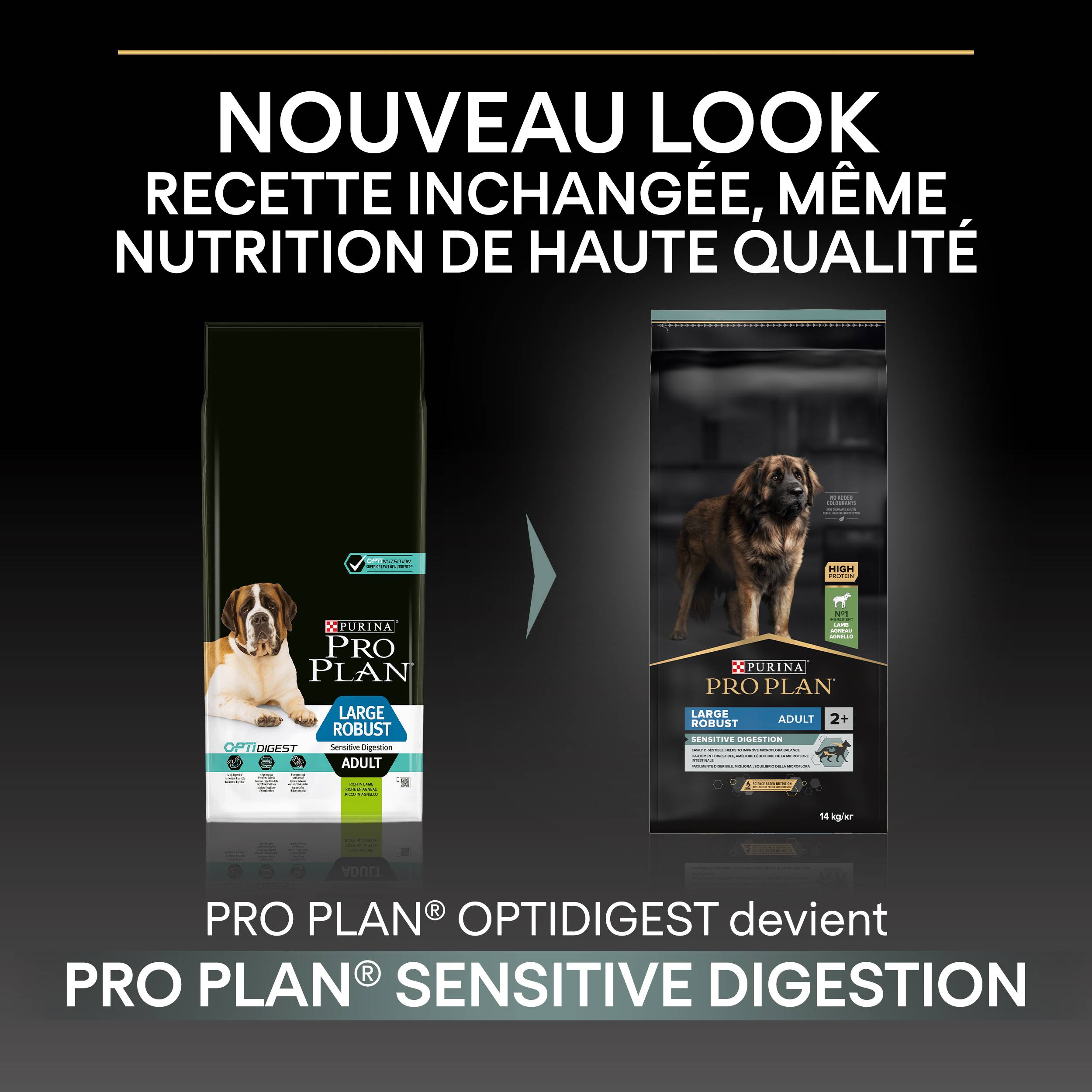 Purina Pro Plan - Croquettes chien Adulte Large Robuste Sensitive Digestion Agneau 14 kg - PRO PLAN - Image 5
