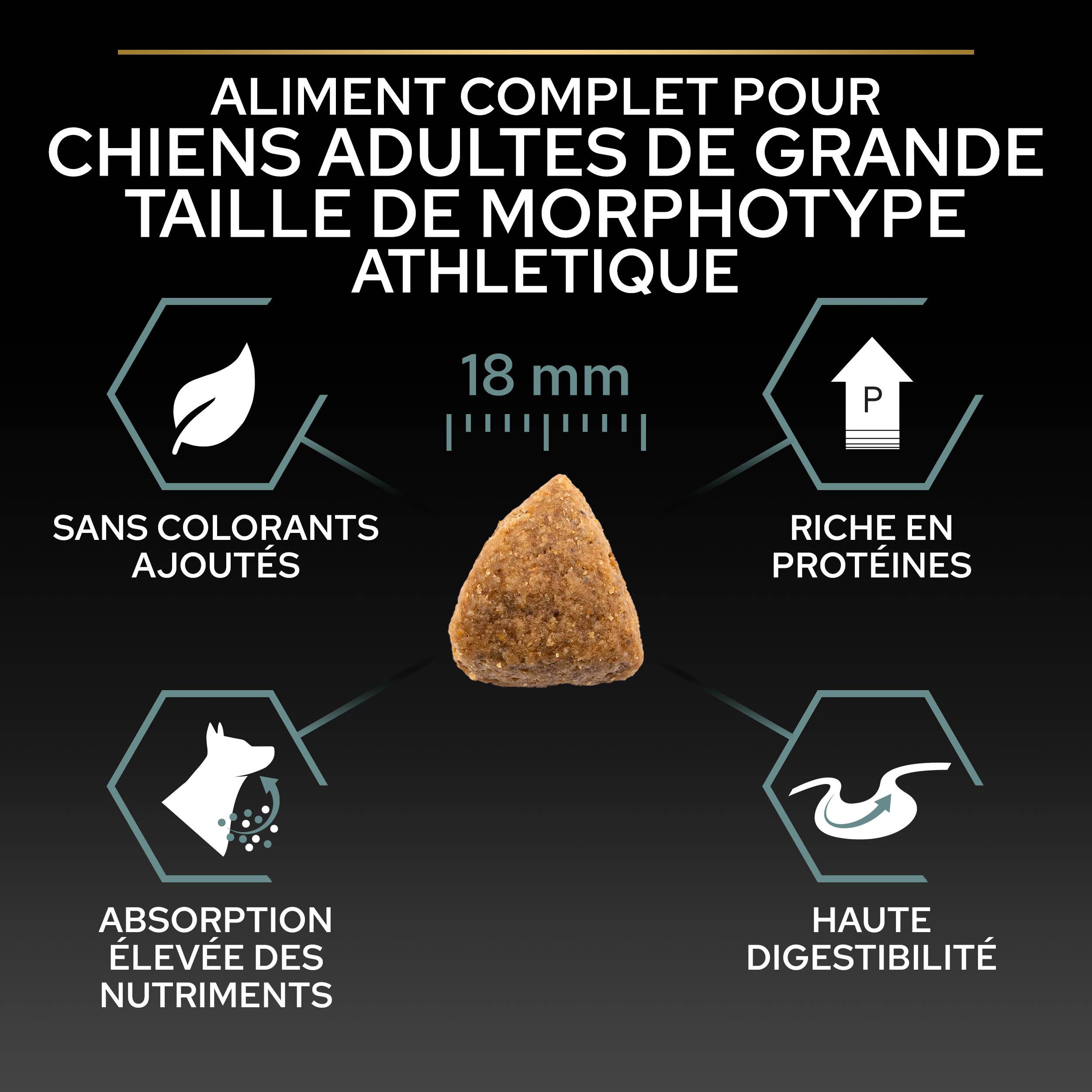 Purina Pro Plan - Croquettes chien Adulte Large Athletic Sensitive Digestion Agneau 14 kg - PRO PLAN - Image 3