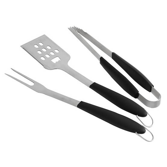 Le Marquier - Set de 3 ustensiles inox plancha H 45 cm - LE MARQUIER