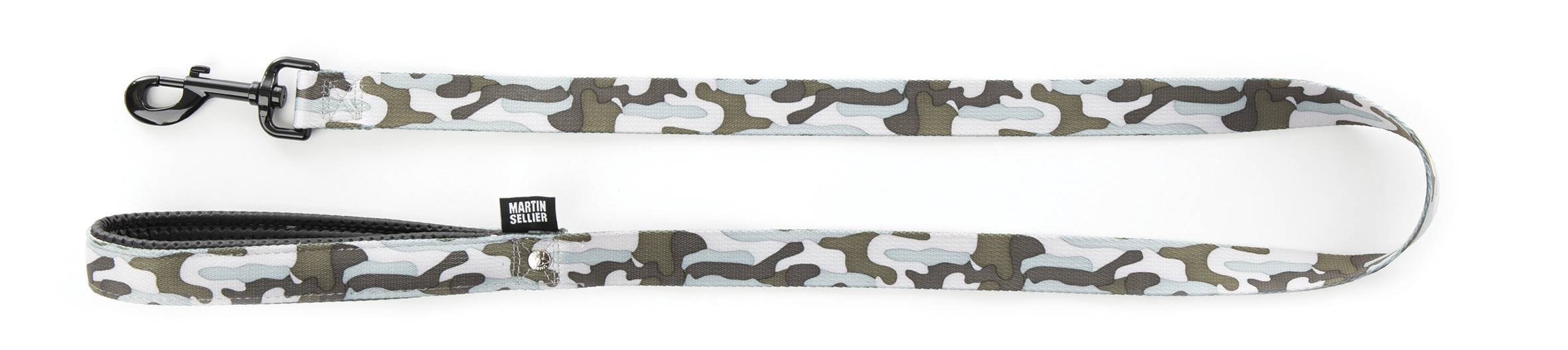 Smooz - Laisse Confort Camouflage Nylon Gris - MARTIN