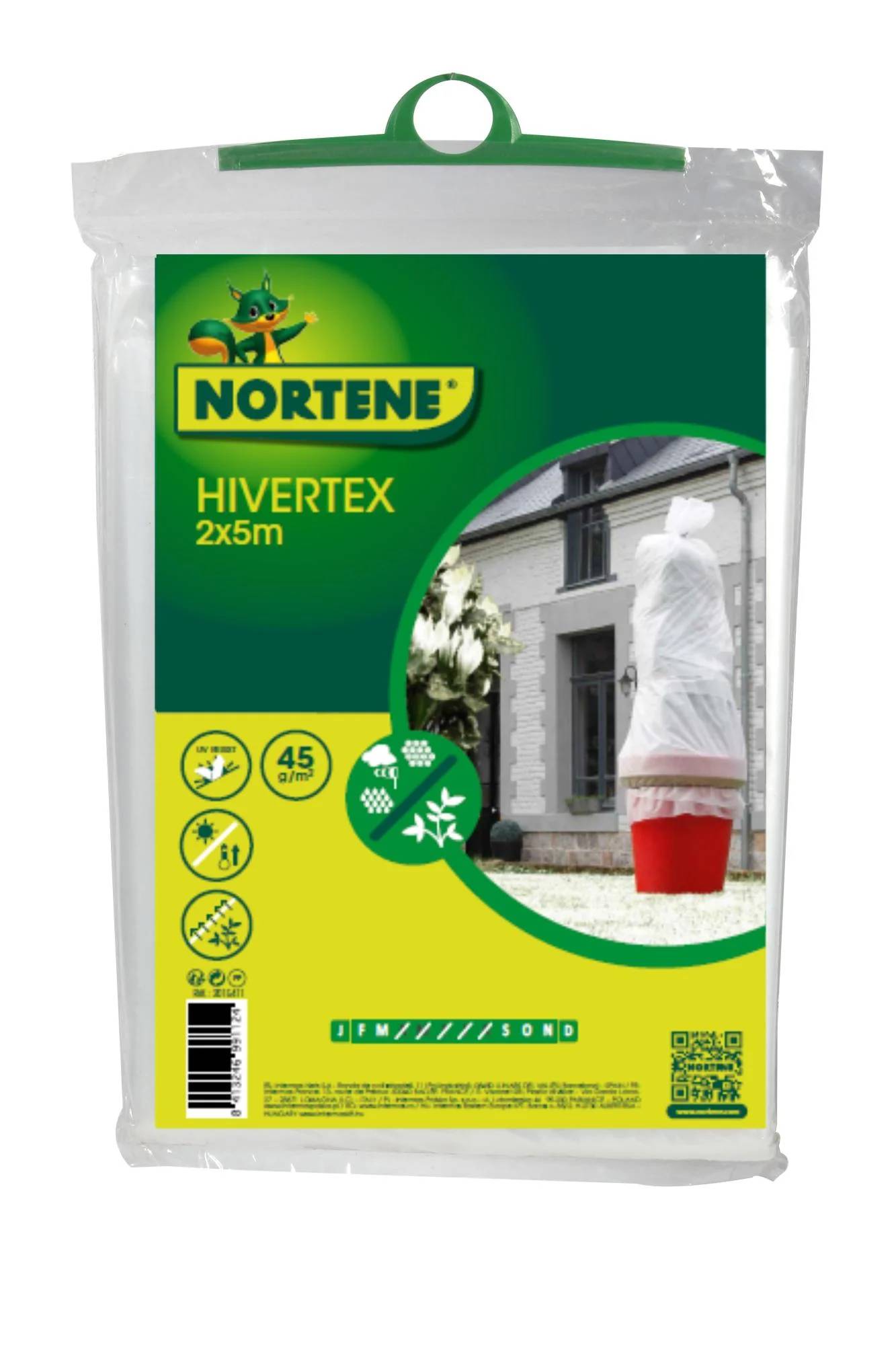 Nortène - Voile d'hivernage Hivertex L. 5 x l. 2 m 45 g/m² - Nortène