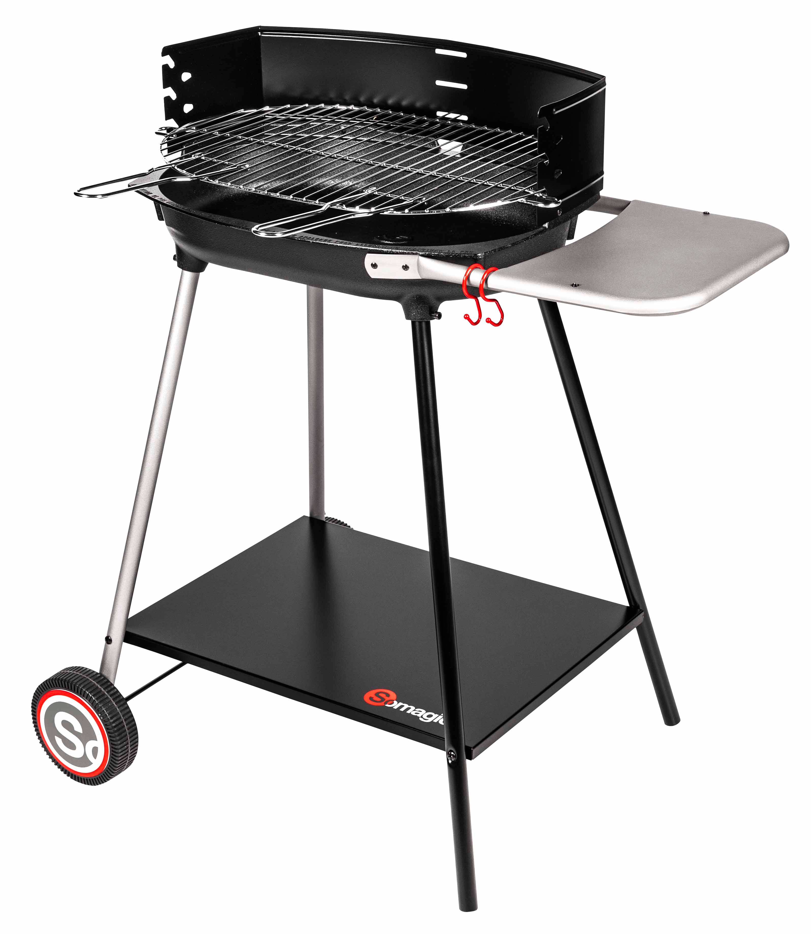 Somagic - Barbecue à charbon de bois Myconos avec cuve en fonte - Somagic