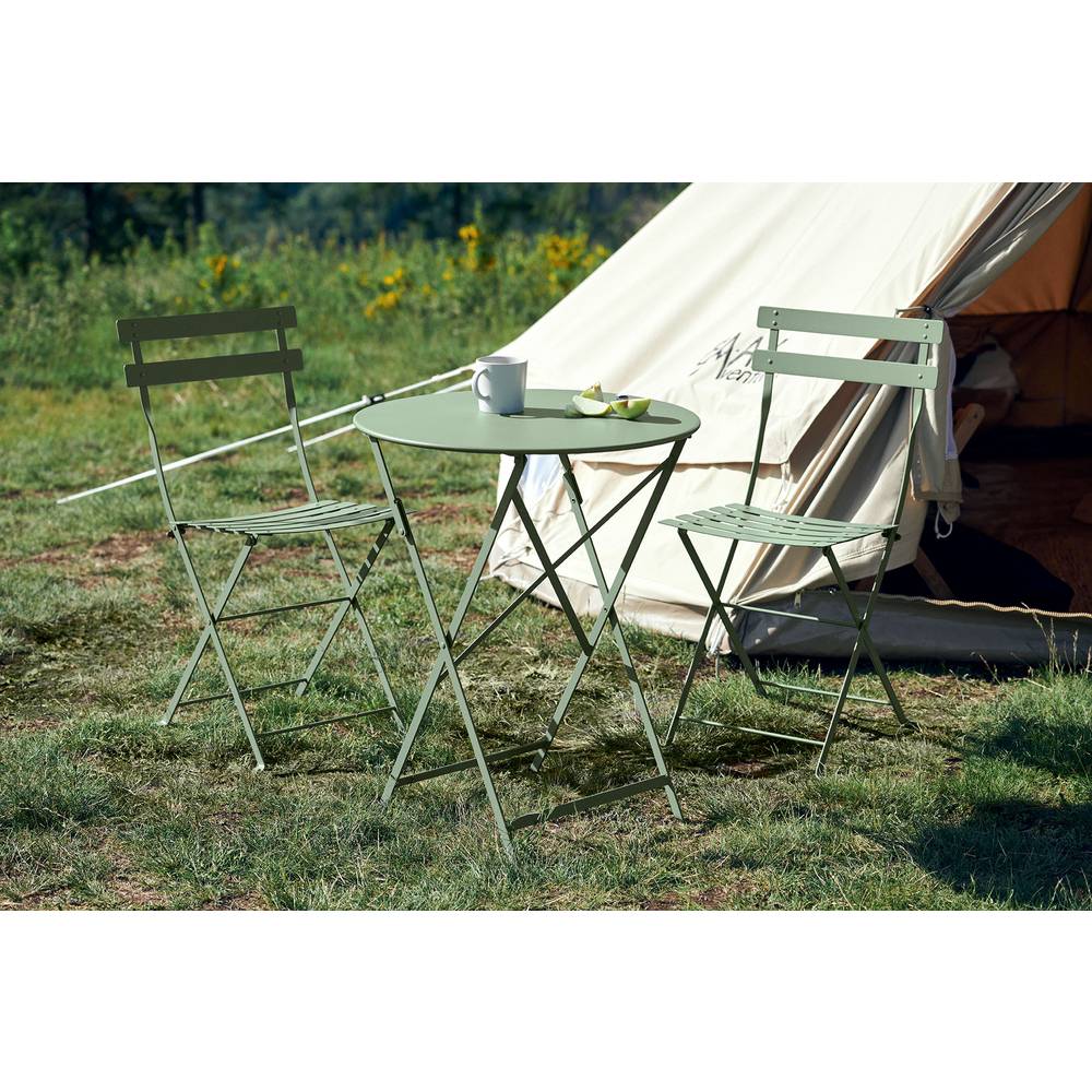 Fermob - Chaise de jardin pliante acier cactus Bistro Fermob - Image 7