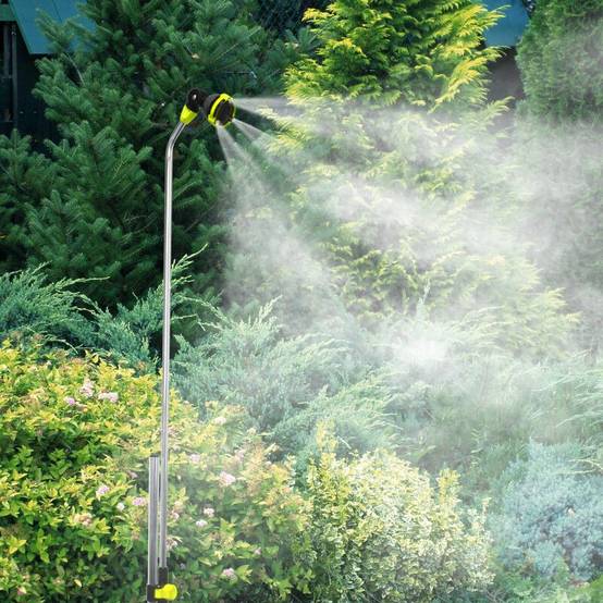 Douche brumisateur jardin trépied aluminium H 2,4 m – JARDIBRIC - Image 3