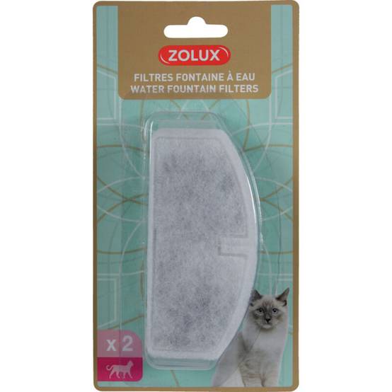 Zolux - Filtres de rechange pour fontaine à eau x2 ZOLUX