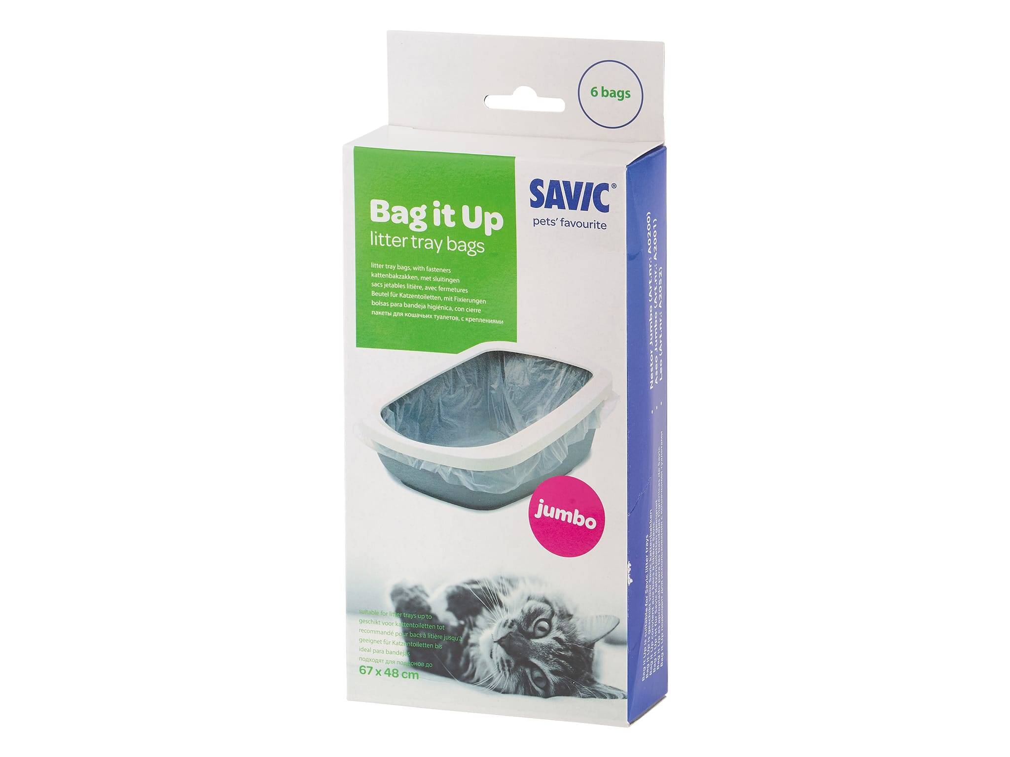 Savic - Sac à litière Bag it up plastique L 66,5 cm l 48,5 cm x6 - SAVIC - Image 1