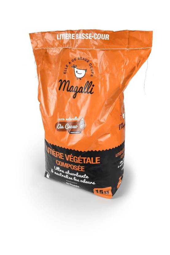 Magalli - Magalli - Litière végétale composée au cacao 15 kg - Image 1