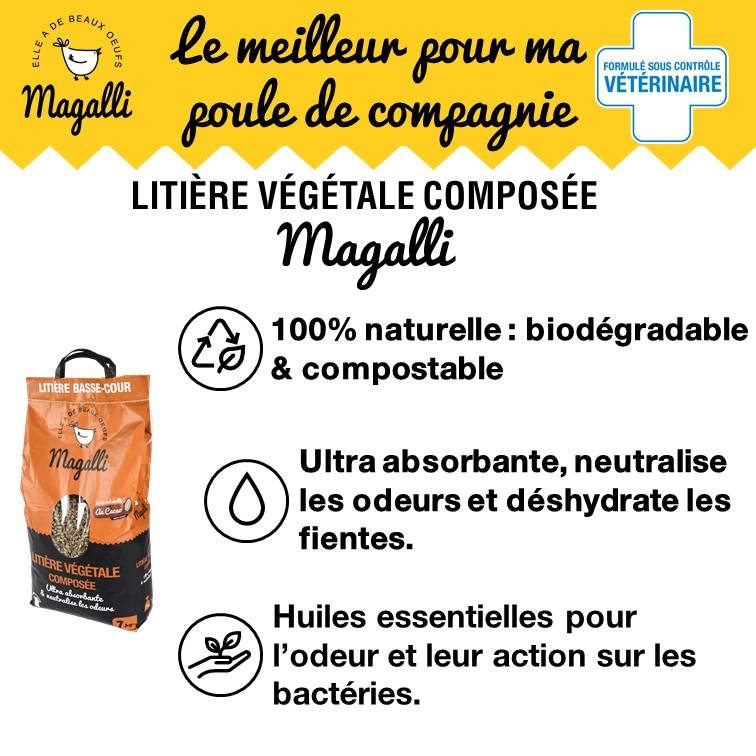 Magalli - Magalli - Litière végétale composée au cacao 15 kg - Image 3