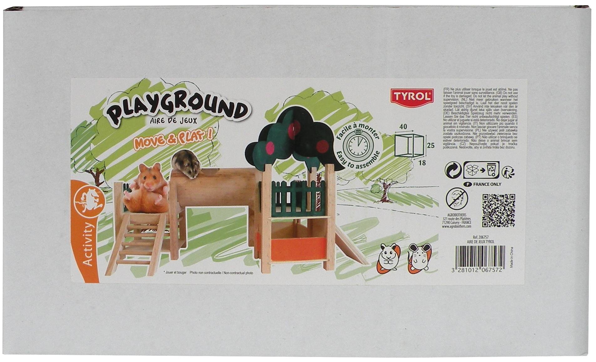 Tyrol - Maisonnette aire de jeux pour lapin et petits rongeurs - Tyrol - Image 2