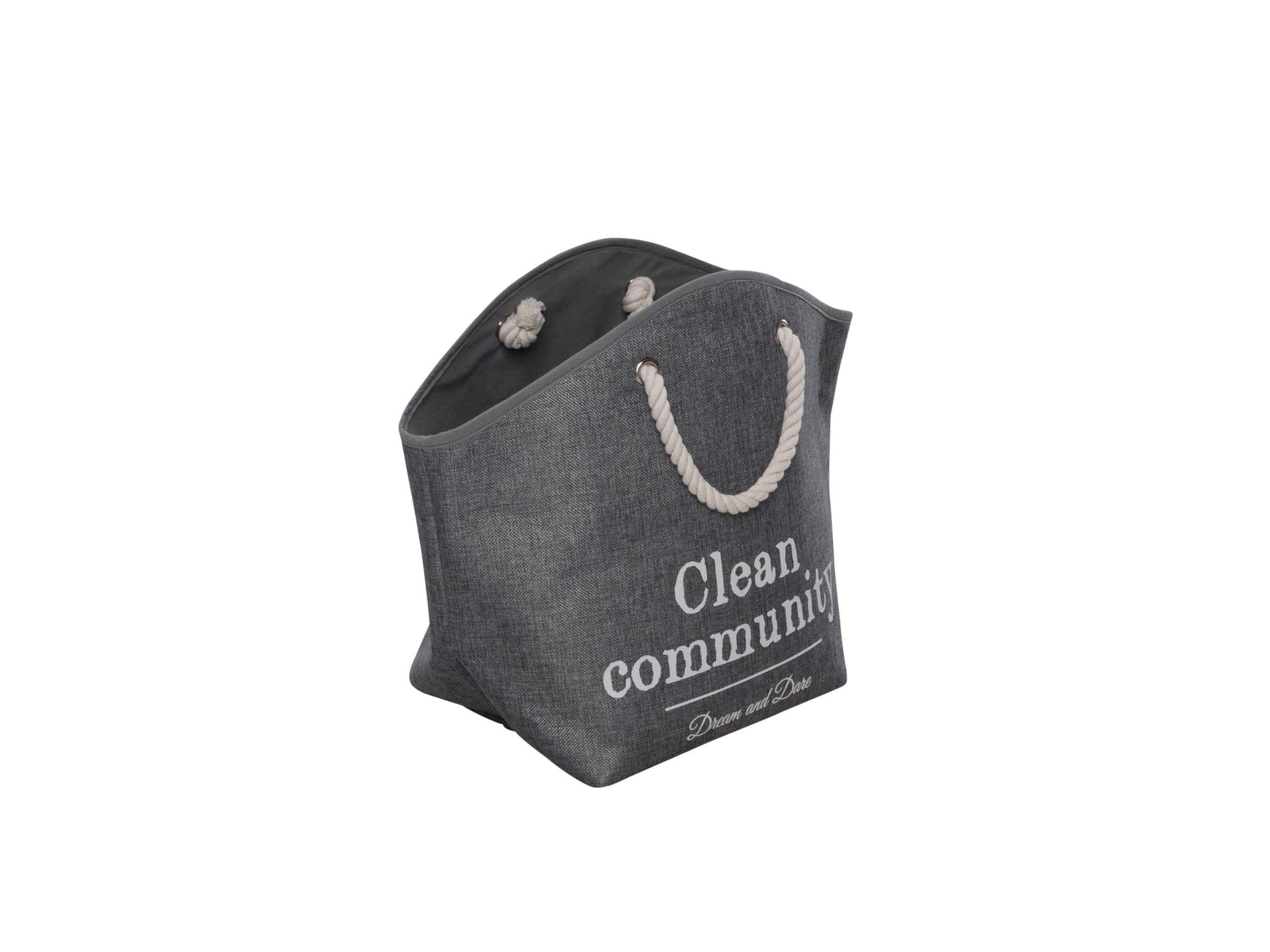 Panier pour chat ou petit chien Laundry bag gris - Image 3