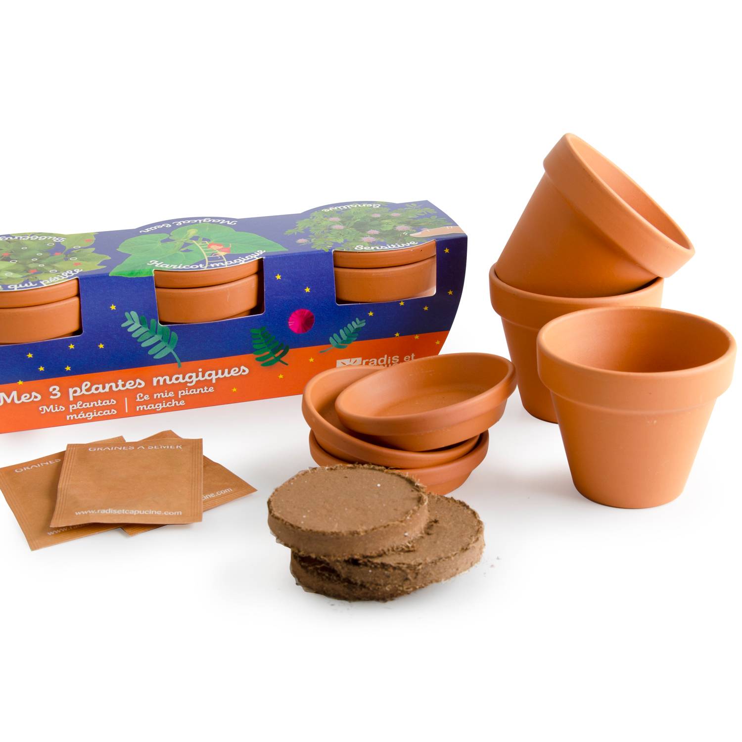 Radis et Capucine - Trio 3 pots plantes magiques - Radis et Capucine - Image 10