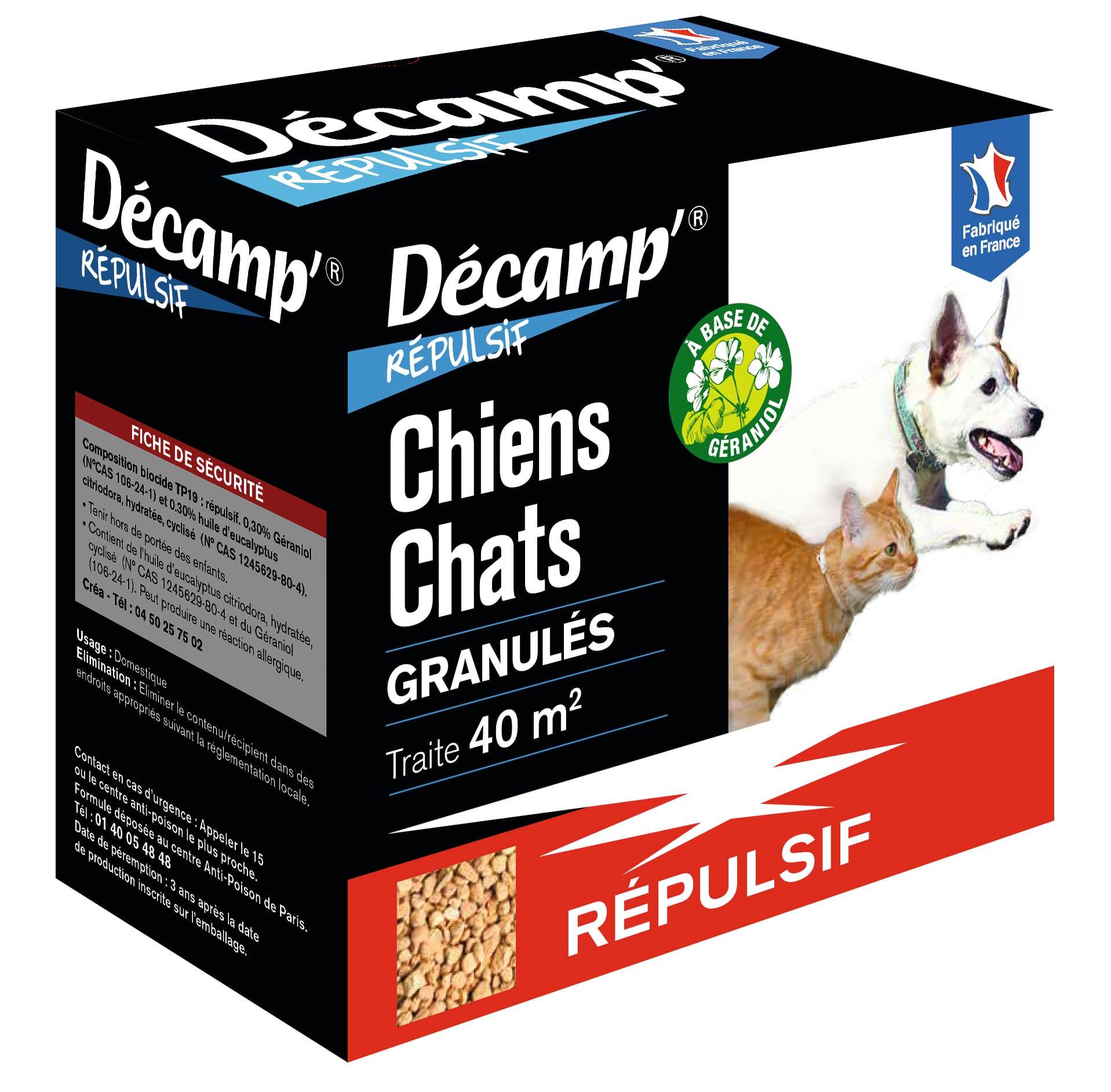 Décamp'Répulsif - Répulsif chiens chats en granulés 400 g