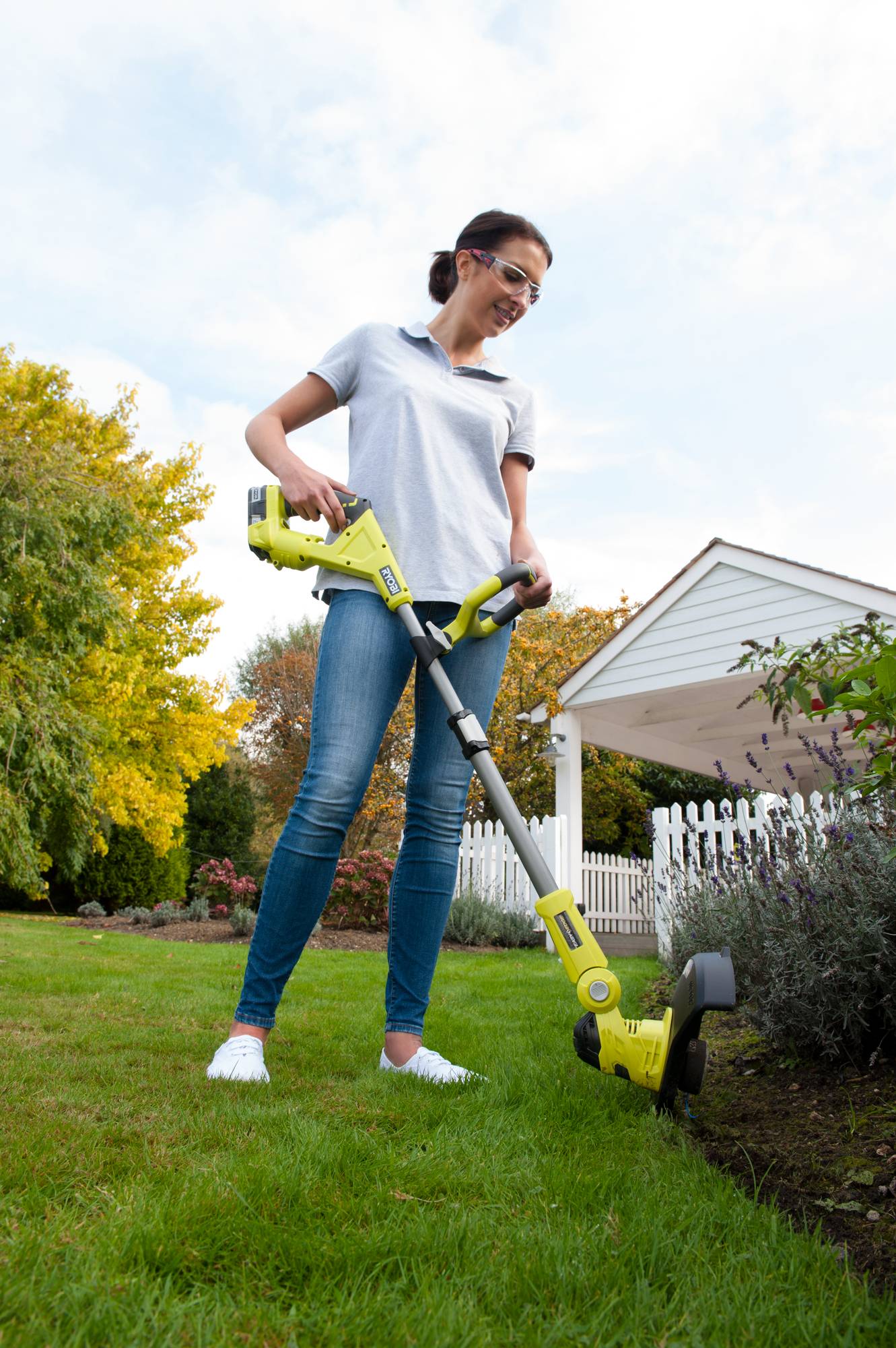 Ryobi - Coupe-bordures hybride 18V batterie et chargeur inclus Ø 25 - 30 cm RLT1831H25F - RYOBI - Image 2
