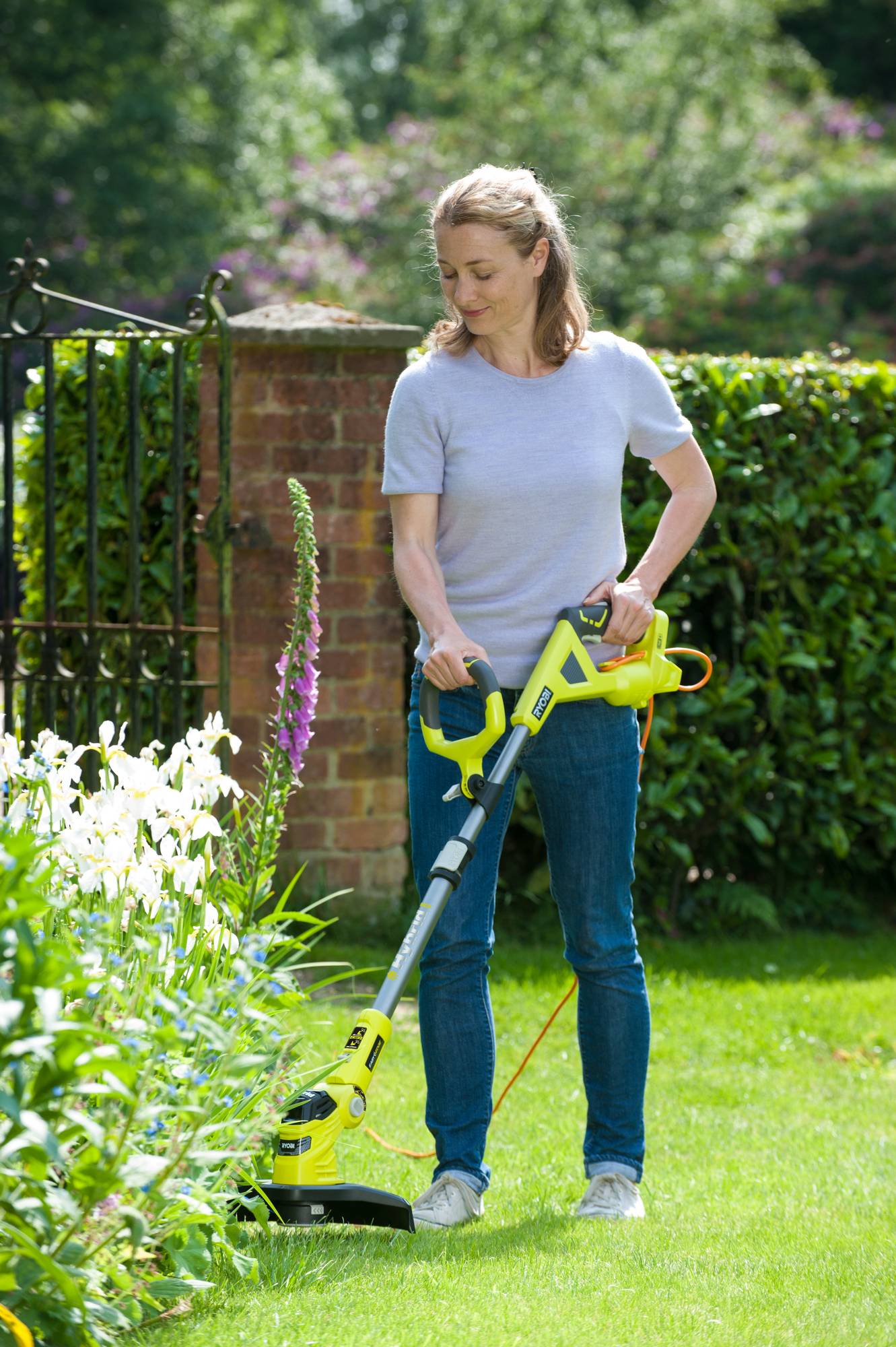 Ryobi - Coupe-bordures hybride 18V batterie et chargeur inclus Ø 25 - 30 cm RLT1831H25F - RYOBI - Image 5