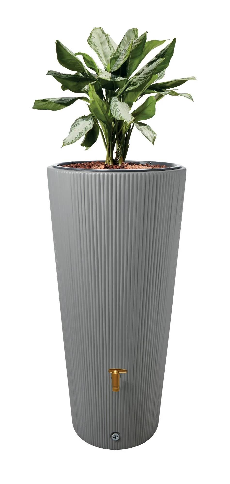 Garantia - Récupérateur d'eau de pluie 220L bac à plantes inclus Linus Gris - GARANTIA - Image 8