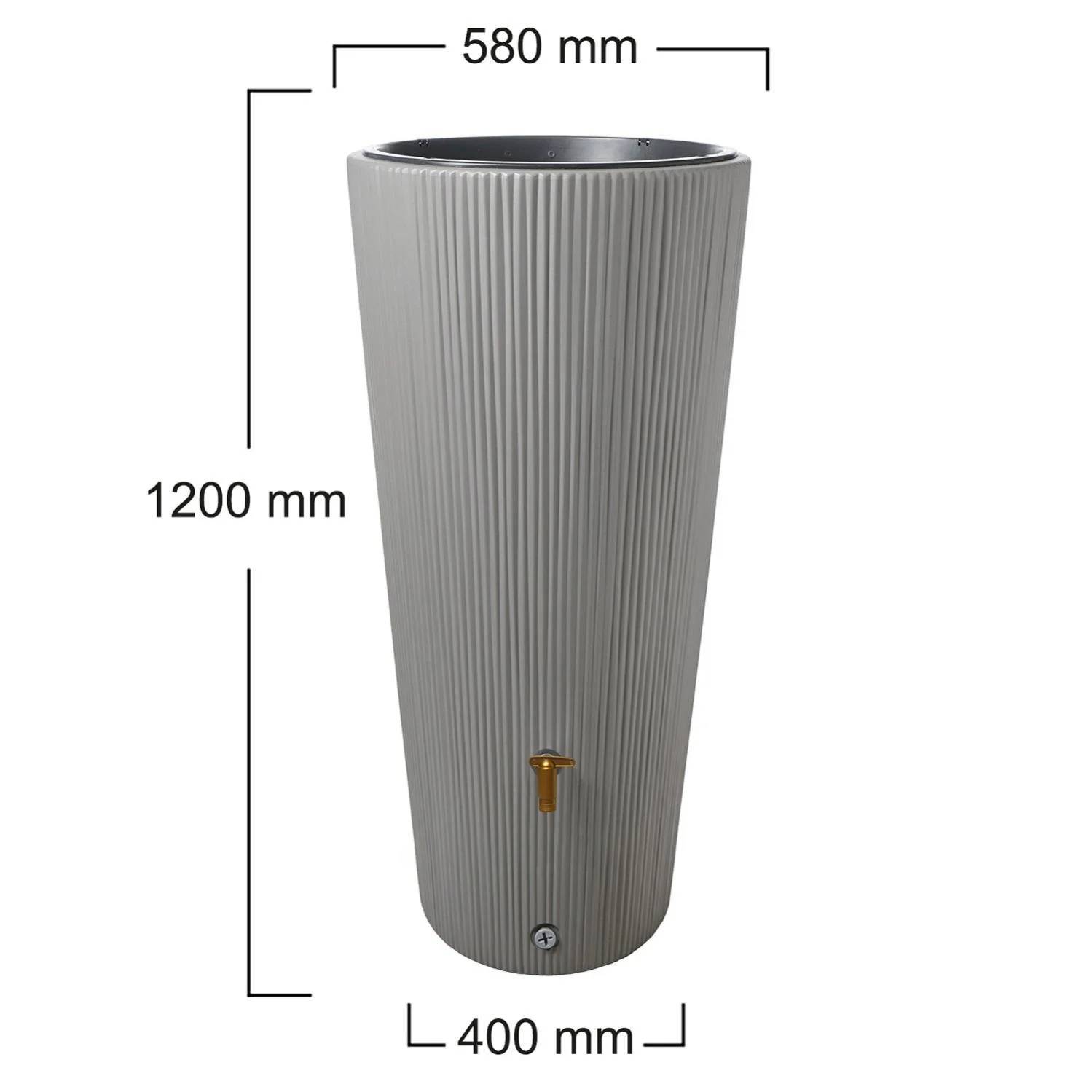 Garantia - Récupérateur d'eau de pluie 220L bac à plantes inclus Linus Gris - GARANTIA - Image 2