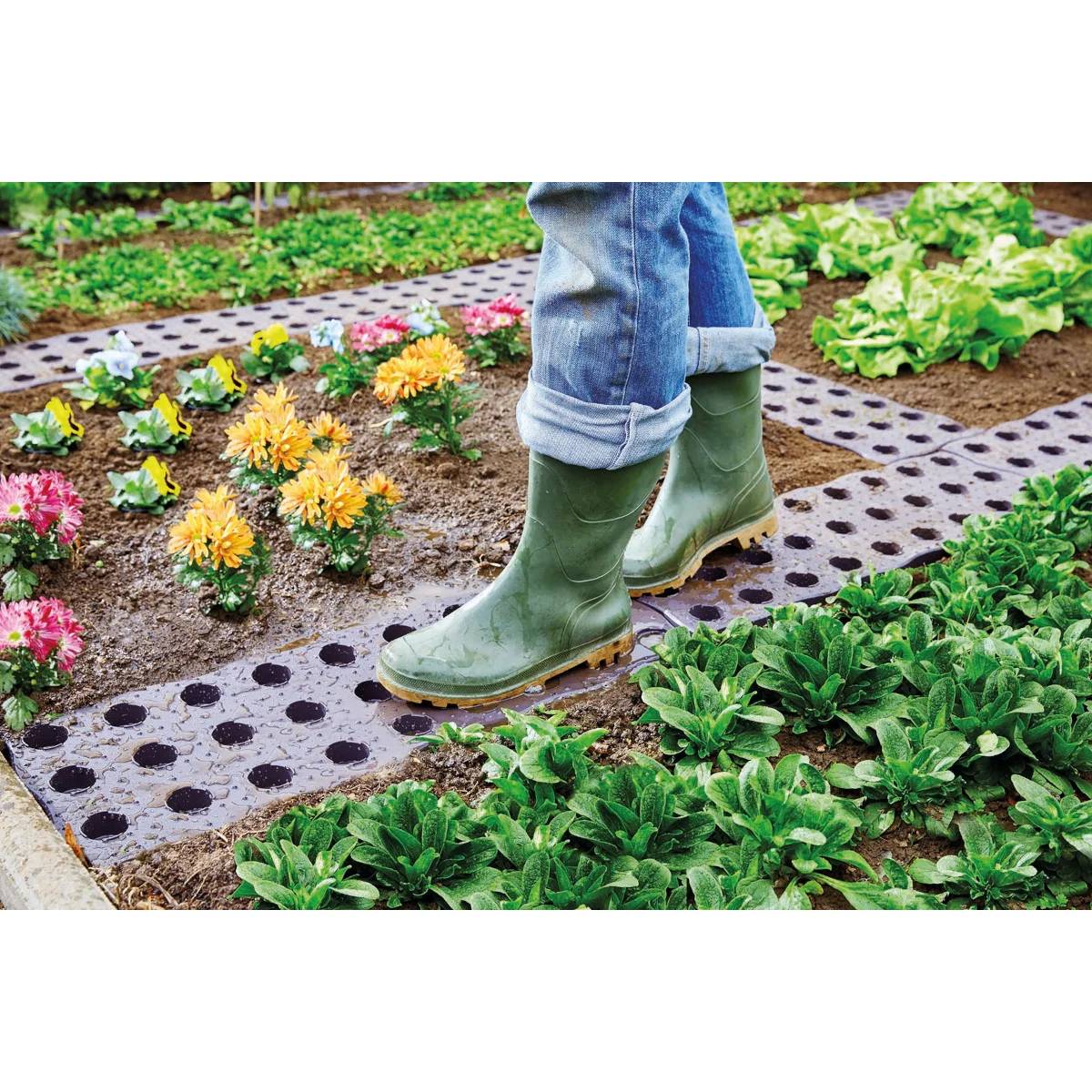 Set de dalles Potager Recyclée Clipsables Noir 4 pièces – GARANTIA - Image 5