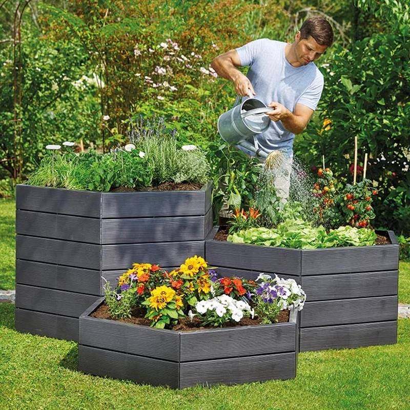 Garantia - Carre potager Ergo Set de 6 parois base avec fixations - Image 6