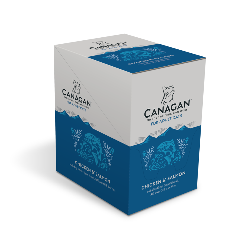 Canagan - Pâtée chats au poulet et saumon sans céréales 8 x 85 g - Canagan